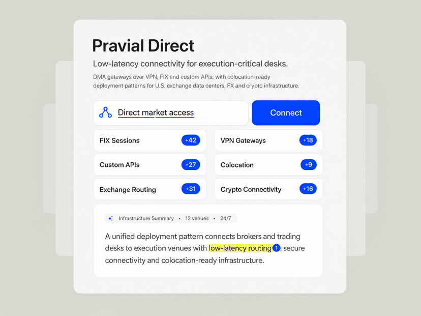 Low-latency connectivity for execution-critical desks